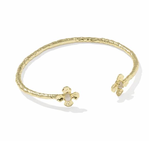 KENDRA SCOTT Jewelry - NEW KENDRA SCOTT women's leanne cuff bracelet in gold natural mother of pearl